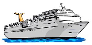 Cruise ship clip art