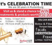 Refinement Clinic 30 years in Rustenburg poster