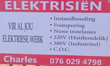 Electrician / Elektrisiën